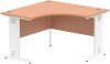 Dynamic Impulse Corner Desk with Cable Managed Legs - 1200mm x 1200mm - Beech