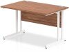 Dynamic Impulse Rectangular Desk with Twin Cantilever Legs - 1200mm x 800mm - Walnut