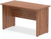 Dynamic Impulse Rectangular Desk with Panel End Legs - 1200mm x 600mm - Walnut