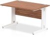 Dynamic Impulse Rectangular Desk with Cable Managed Legs - 1200mm x 800mm - Walnut