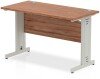 Dynamic Impulse Rectangular Desk with Cable Managed Legs - 1200mm x 600mm - Walnut