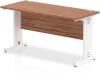 Dynamic Impulse Rectangular Desk with Cable Managed Legs - 1400mm x 600mm - Walnut