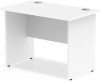 Dynamic Impulse Rectangular Desk with Panel End Legs - 1000mm x 800mm - White