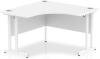 Dynamic Impulse Corner Desk with Twin Cantilever Legs - 1200 x 1200mm - White