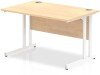 Dynamic Impulse Rectangular Desk with Twin Cantilever Legs - 1200mm x 800mm - Maple