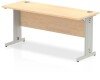 Dynamic Impulse Rectangular Desk with Cable Managed Legs - 1600mm x 600mm - Maple