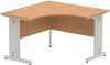 Dynamic Impulse Corner Desk with Cable Managed Legs - 1200mm x 1200mm - Oak