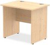 Dynamic Impulse Rectangular Desk with Panel End Legs - 800mm x 600mm - Maple