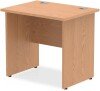 Dynamic Impulse Rectangular Desk with Panel End Legs - 800mm x 600mm - Oak