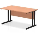 Dynamic Impulse Rectangular Desk with Twin Cantilever Legs - 1400mm x 800mm