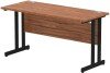 Dynamic Impulse Rectangular Desk with Twin Cantilever Legs - 1400mm x 600mm - Walnut