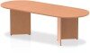 Dynamic Impulse Arrowhead Leg Boardroom Table 2400 x 1000mm - Oak