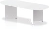 Dynamic Impulse Arrowhead Leg Boardroom Table 2400 x 1000mm - White