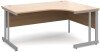 Dams Momento Corner Desk with Twin Cantilever Legs - 1600 x 1200mm - Beech