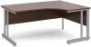 Dams Momento Corner Desk with Twin Cantilever Legs - 1600 x 1200mm - Walnut