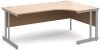 Dams Momento Corner Desk with Twin Cantilever Legs - 1800 x 1200mm - Beech