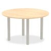 Dynamic Impulse Post Leg Round Table 1200 x 1200mm - Maple