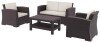 Zap Monaco Rattan Lounge Set - Brown