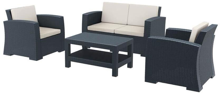 Siesta Monaco Rattan Lounge Set: Durable & UV Protected - Office ...