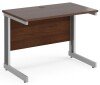 Gentoo Rectangular Desk with Cable Managed Legs - 1000mm x 600mm - Walnut
