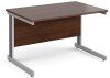 Gentoo Rectangular Desk with Cable Managed Legs - 1200mm x 800mm - Walnut