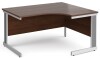 Gentoo Corner Desk with Cable Managed Leg 1400 x 1200mm - Walnut