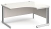 Gentoo Corner Desk with Cable Managed Leg 1400 x 1200mm - White