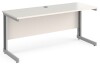 Gentoo Rectangular Desk with Cable Managed Legs - 1600mm x 600mm - White