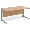 Gentoo Rectangular Desk with Cable Managed Legs - 1600mm x 800mm