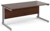 Gentoo Rectangular Desk with Cable Managed Legs - 1600mm x 800mm - Walnut