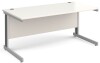 Gentoo Rectangular Desk with Cable Managed Legs - 1600mm x 800mm - White