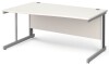 Gentoo Wave Desk with Cable Managed Leg 1600 x 990mm - White