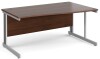 Gentoo Wave Desk with Cable Managed Leg 1600 x 990mm - Walnut