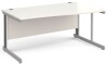 Gentoo Wave Desk with Cable Managed Leg 1600 x 990mm - White