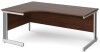 Gentoo Corner Desk with Cable Managed Leg 1800 x 1200mm - Walnut