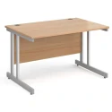 Gentoo Rectangular Desk with Twin Cantilever Legs - 1200mm x 800mm