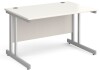 Gentoo Rectangular Desk with Twin Cantilever Legs - 1200mm x 800mm - White