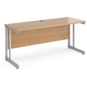 Gentoo Rectangular Desk with Twin Cantilever Legs - 1600mm x 600mm