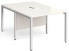 Gentoo Back to Back Desk with H-frame Leg 1000 x 1600mm - White
