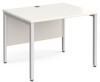 Gentoo Single Desk with H-frame Leg 1000 x 800mm - White