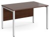 Gentoo Single Desk with H-frame Leg 1200 x 800mm - Walnut
