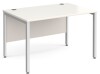 Gentoo Single Desk with H-frame Leg 1200 x 800mm - White