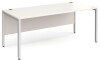 Gentoo Single Desk with H-frame Leg 1800 x 800mm - White