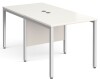 Gentoo Back to Back Desk with H-frame Leg 800 x 1600mm - White