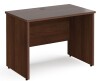 Gentoo Rectangular Desk with Panel End Legs - 1000mm x 600mm - Walnut