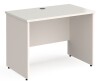 Gentoo Rectangular Desk with Panel End Legs - 1000mm x 600mm - White