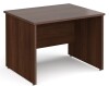 Gentoo Rectangular Desk with Panel End Legs - 1000mm x 800mm - Walnut