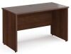 Gentoo Rectangular Desk with Panel End Legs - 1200mm x 600mm - Walnut