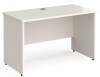 Gentoo Rectangular Desk with Panel End Legs - 1200mm x 600mm - White