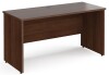 Gentoo Rectangular Desk with Panel End Legs - 1400mm x 600mm - Walnut